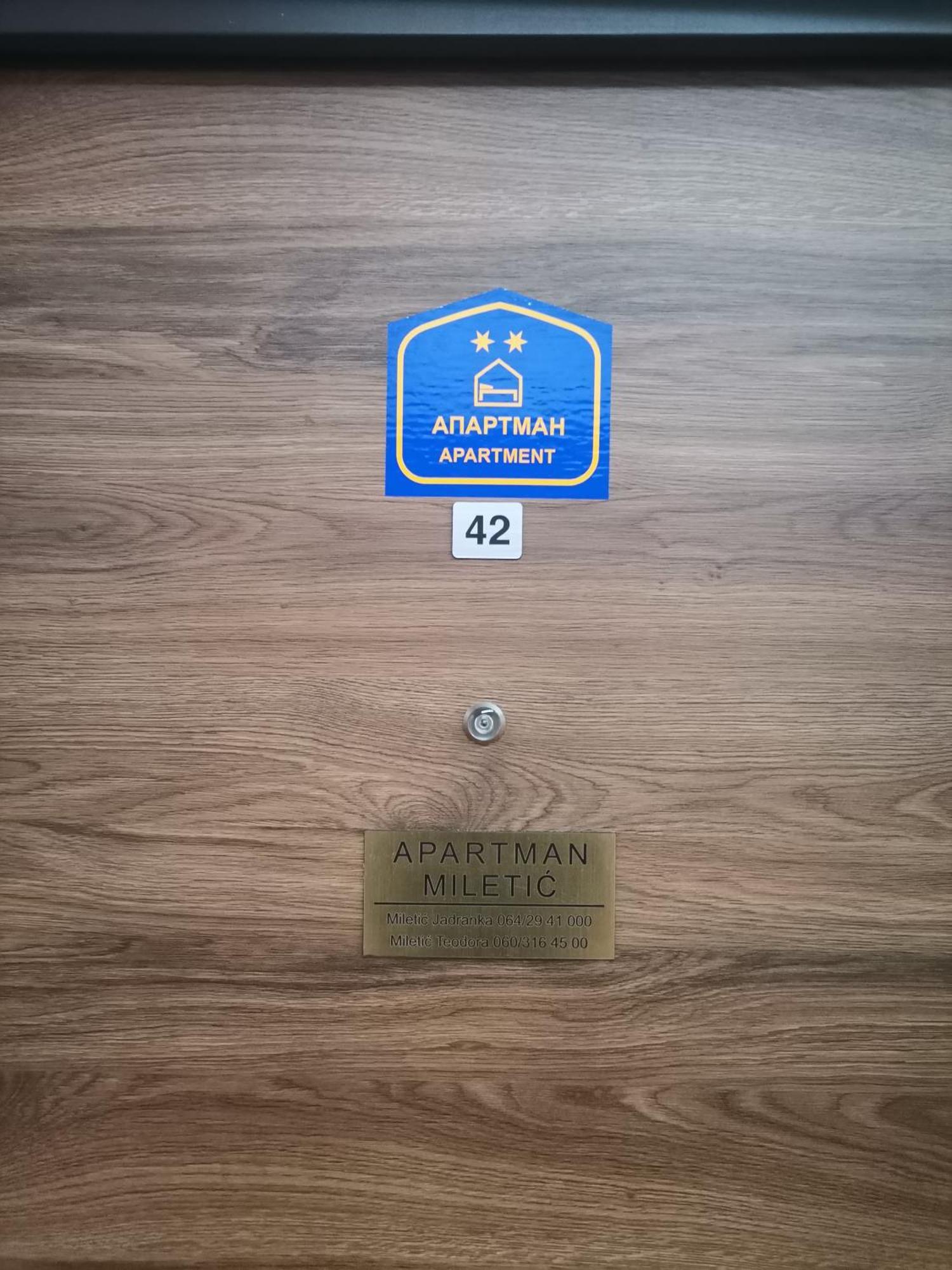 Apartman Miletic Ostrovo Екстер'єр фото